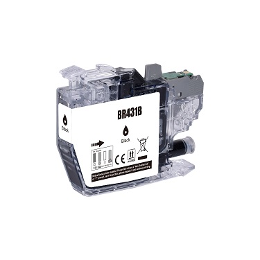 Brother LC431 Black cartridge Compatible A4 N3